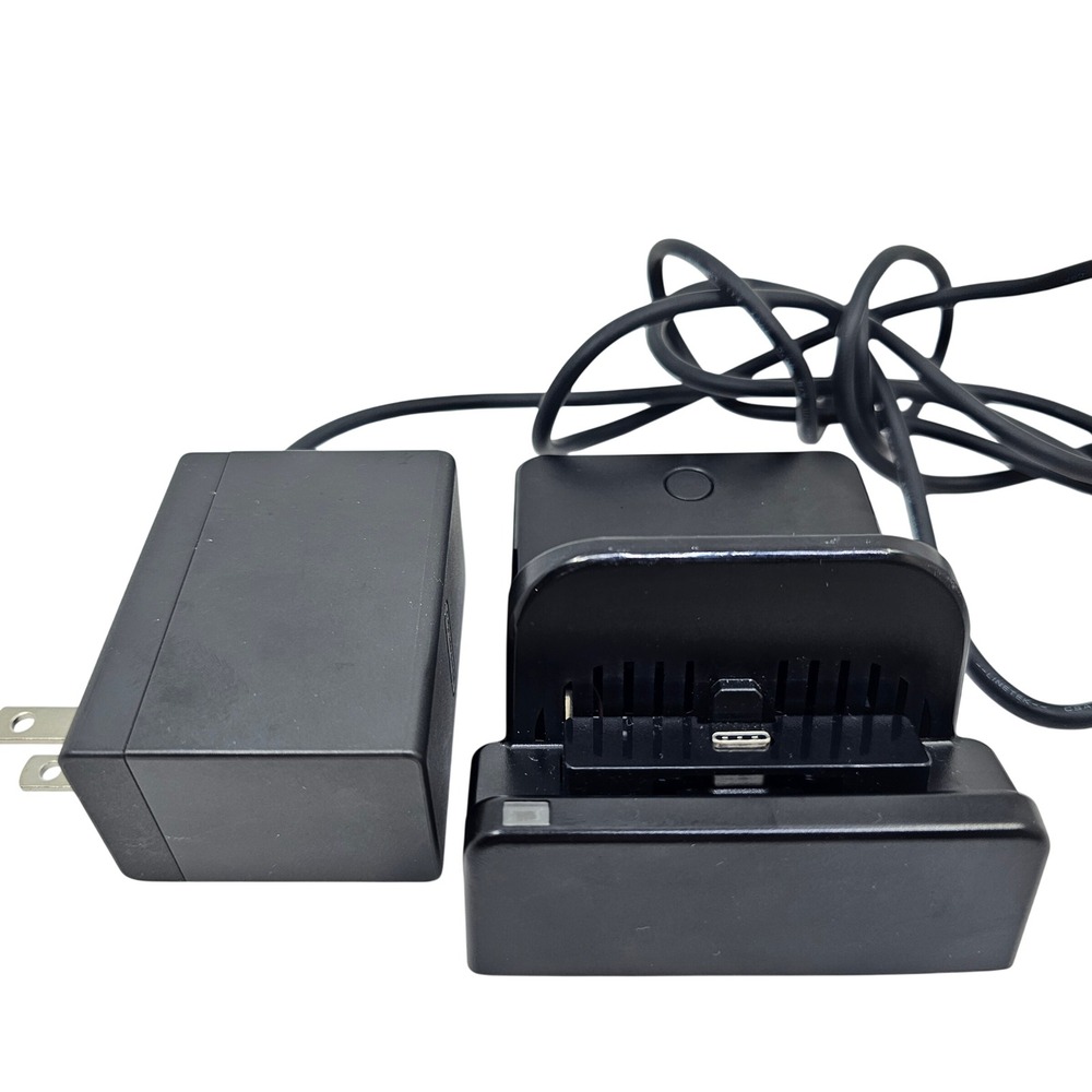Nintendo Switch Docking Station with OEM HAC-002 AC Adapter Power Supply Black